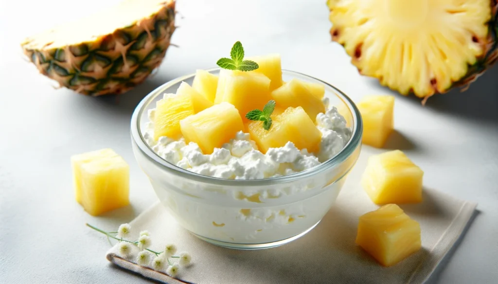cottage cheese with pineapple snack for pregnant women