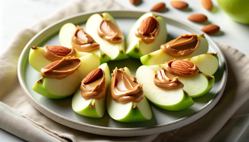 nut butter and apple slices snack for pregnant women